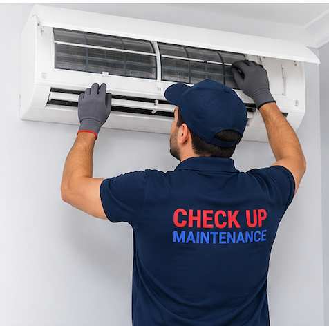 AC Technician at work